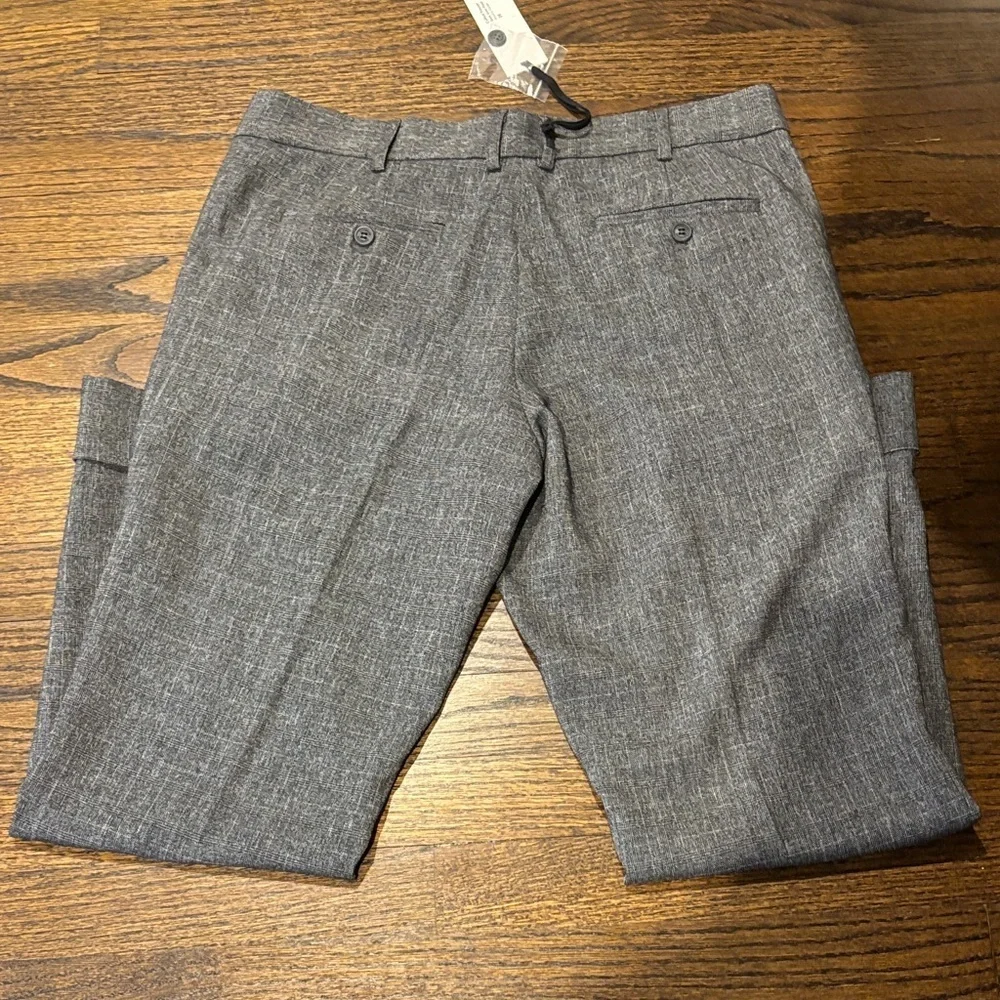 James Jeans plaid cuffed Gray Women's Trousers